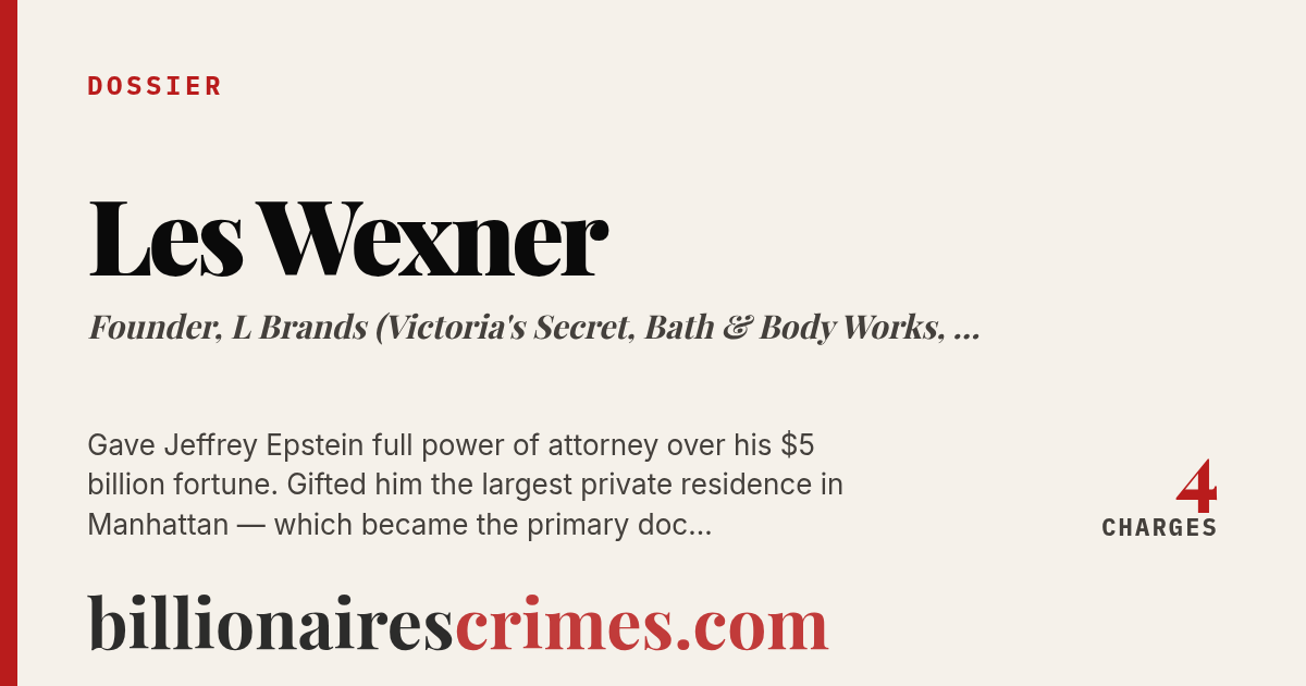 Les Wexner — billionairescrimes.com